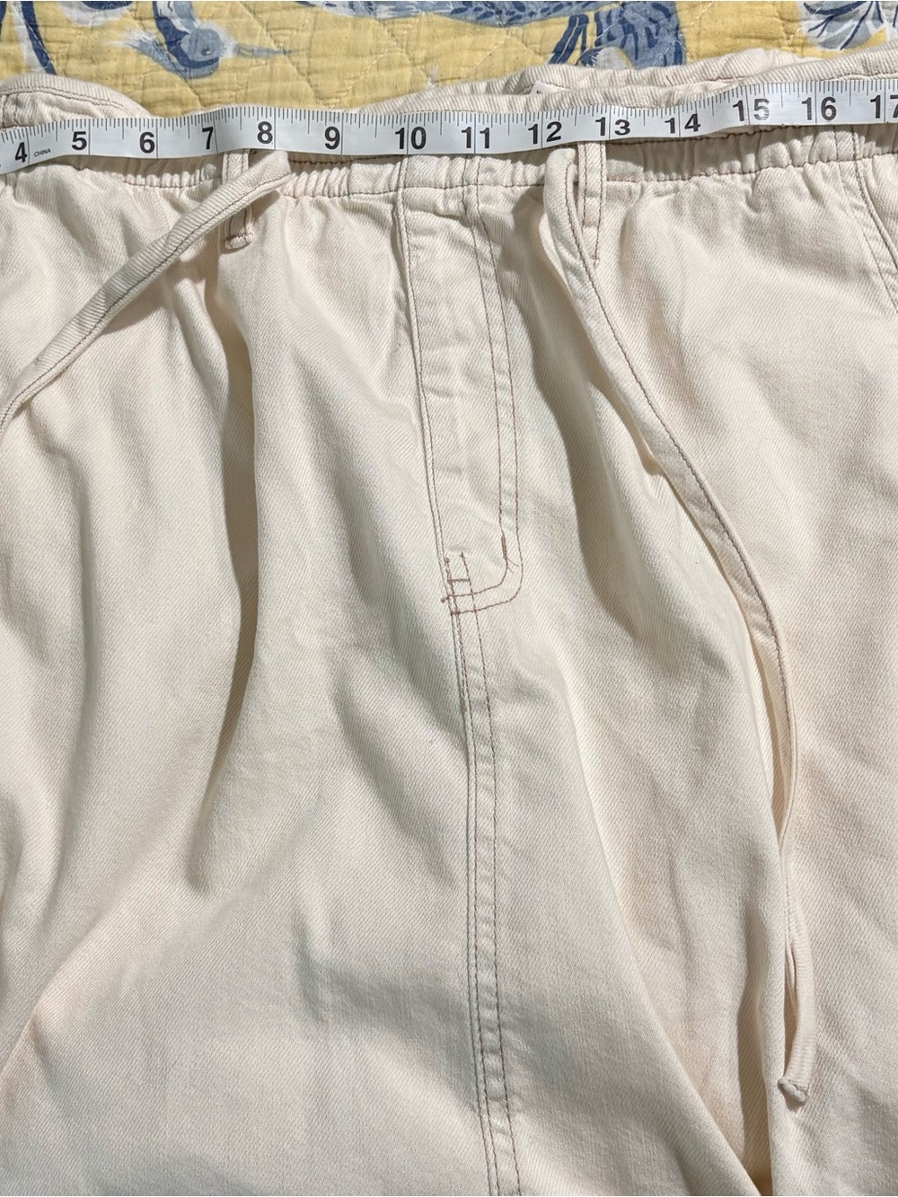 Time and Tru Cream A-Line Drawstring Skirt - Picture 4 of 6